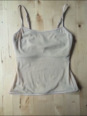 Cosabella Vintage Nude Beige Mesh Camisole Lingerie Tank Made In Italy